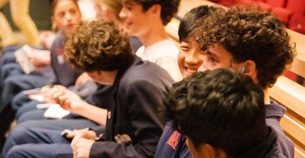 An Introduction to Oxbridge and Making A Level Choices presentation in the New Bury Theatre at Hurstpierpoint College